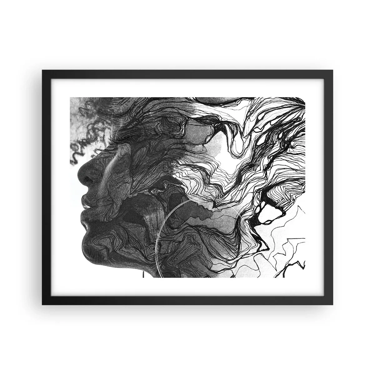 Plakát v černém rámu - Zapletená ve snech - 50x40 cm
