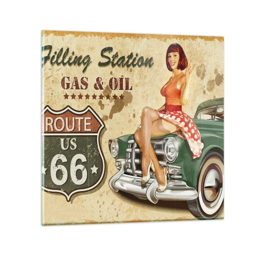 Obraz na skle - Skvělá 40. léta - 70x70 cm