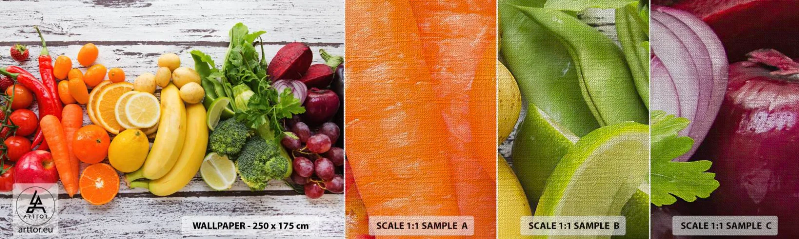 Vzor Fototapety Premium Canvas - To nestačí? - Gastronomie, Ovoce, Zelenina - 100x30 cm