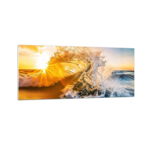 Obraz na skle - Hra v písku - 100x40 cm