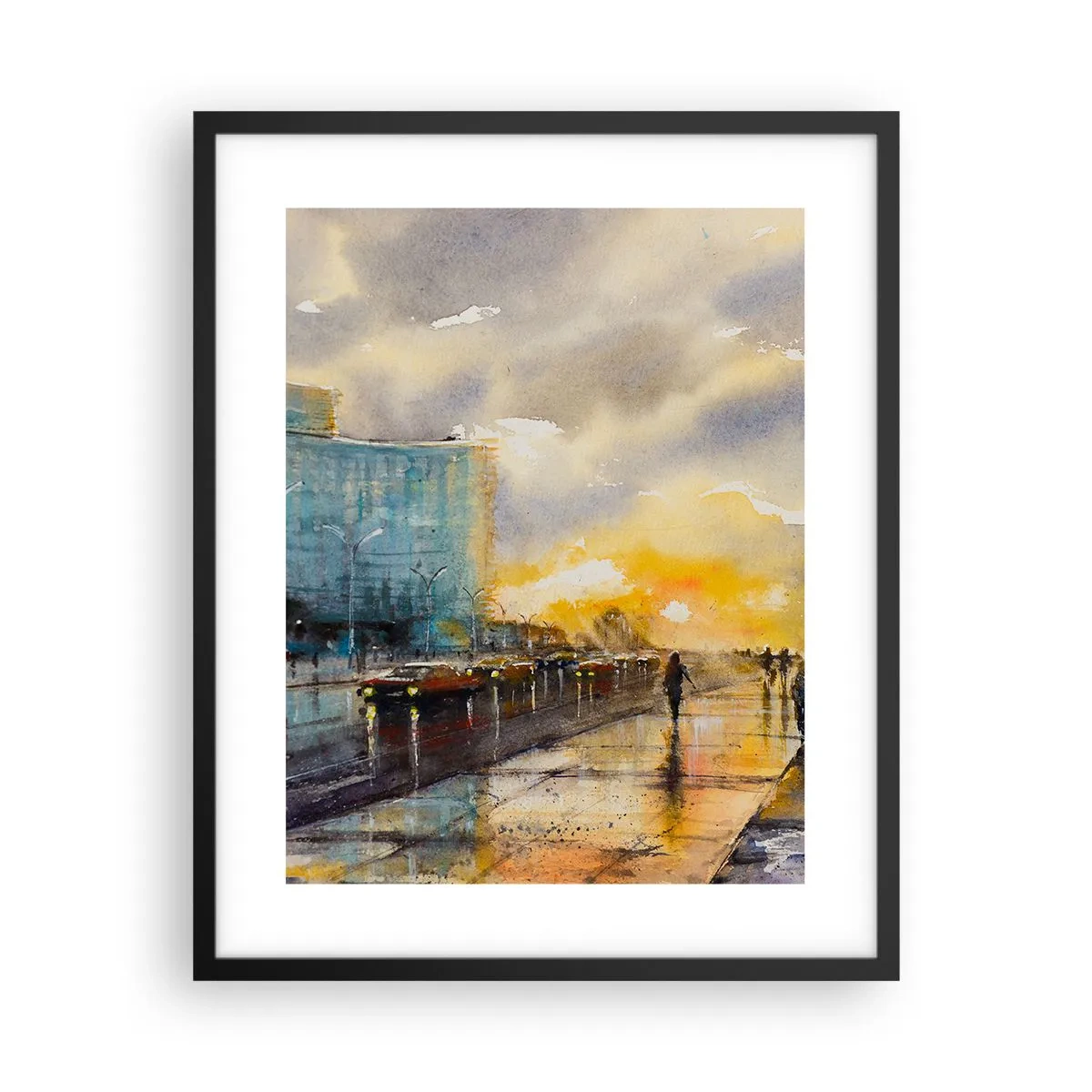 Plakát v černém rámu - Život na pobřeží - 40x50 cm