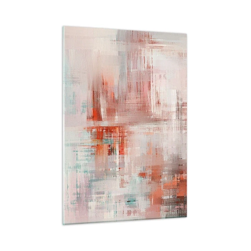 Obraz na skle - Zamlžené. Ale růžové - 50x70 cm