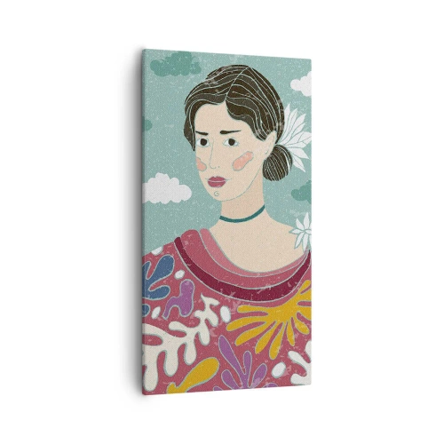 Obraz na plátně - S melancholií v pohledu - 55x100 cm