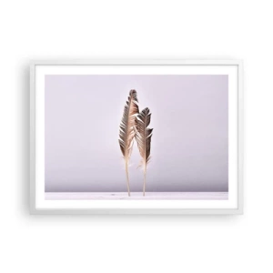 Plakát v bílém rámu - Proti nicotě - 70x50 cm