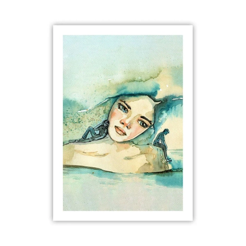 Plakát - Am I blue? - 50x70 cm
