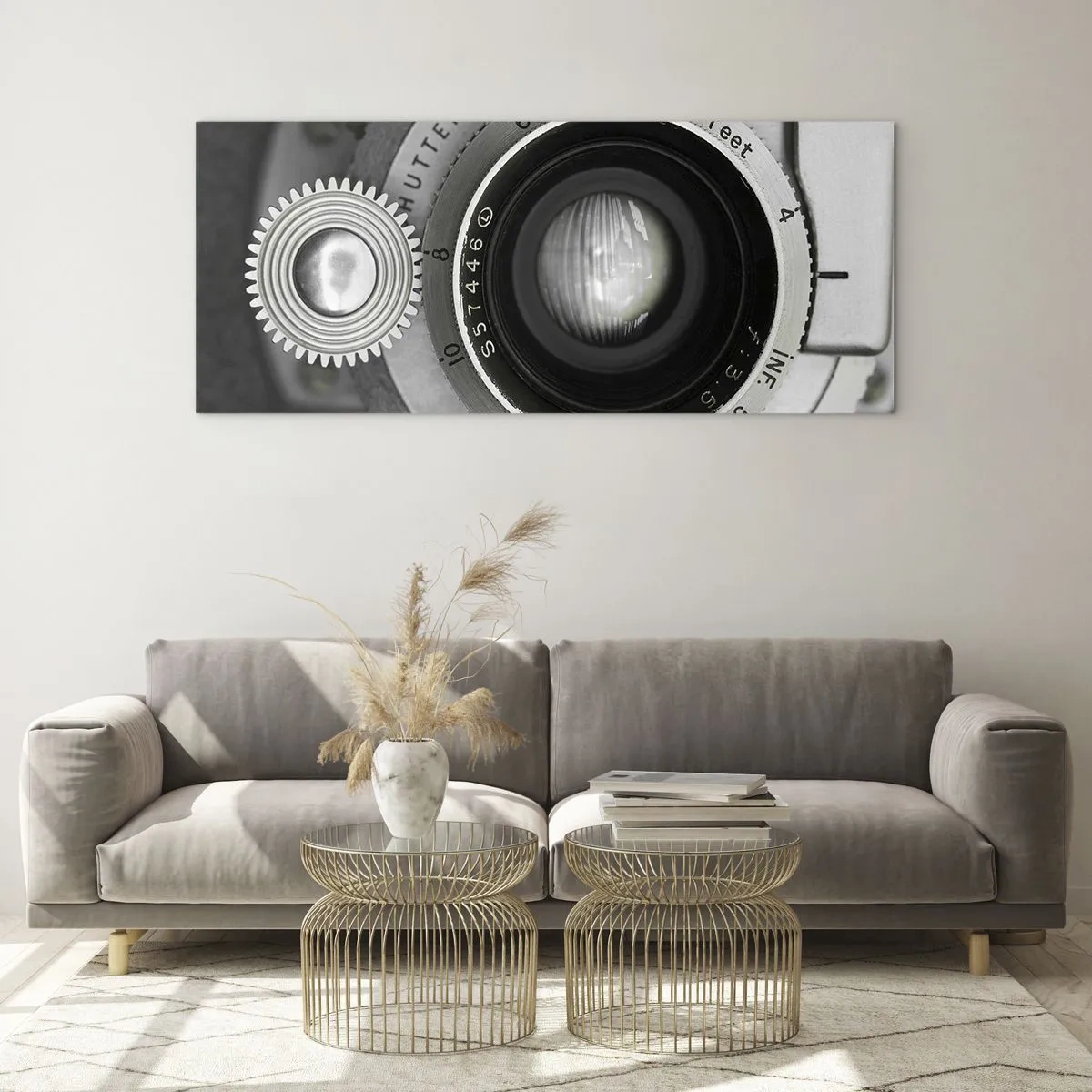 Obraz na skle - Příběh o Hollywoodu - 120x50 cm