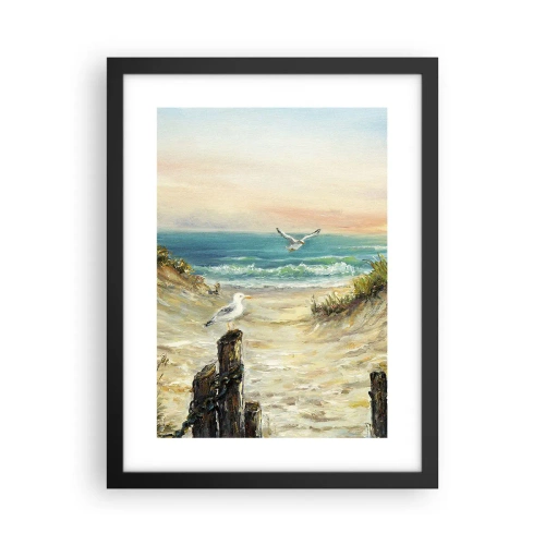 Plakát v černém rámu - Bezvětří a samota - 30x40 cm