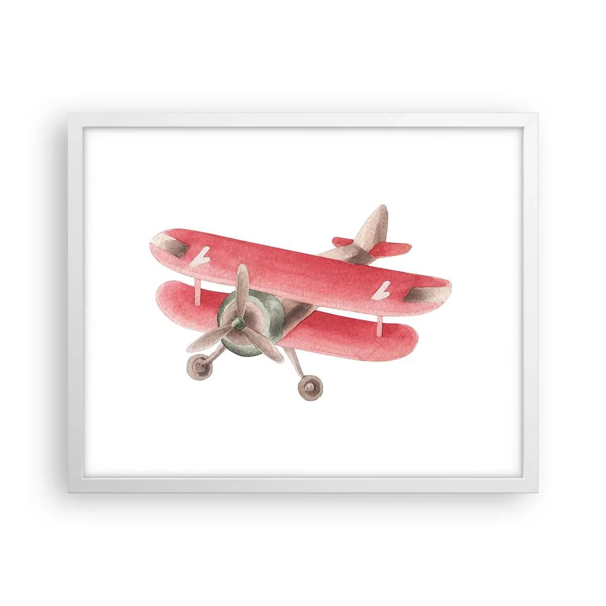 Plakát v bílém rámu - Připraven na vysoký let - 50x40 cm