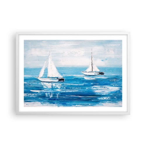 Plakát v bílém rámu - S přítelem po boku - 70x50 cm