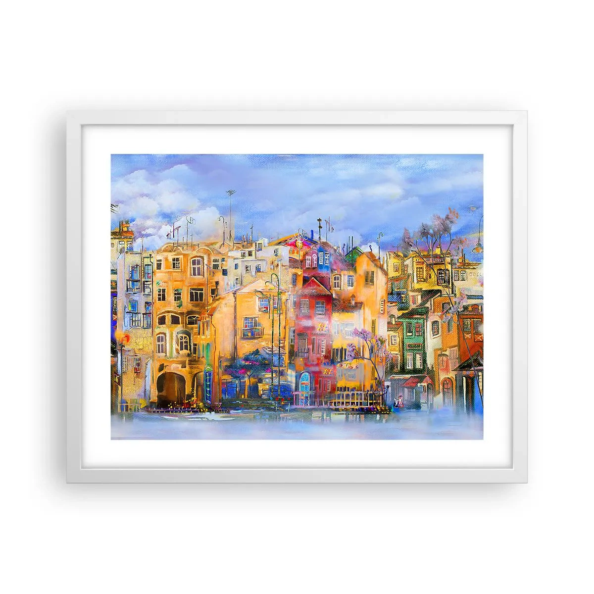 Plakát v bílém rámu - Jsme spolu - 50x40 cm