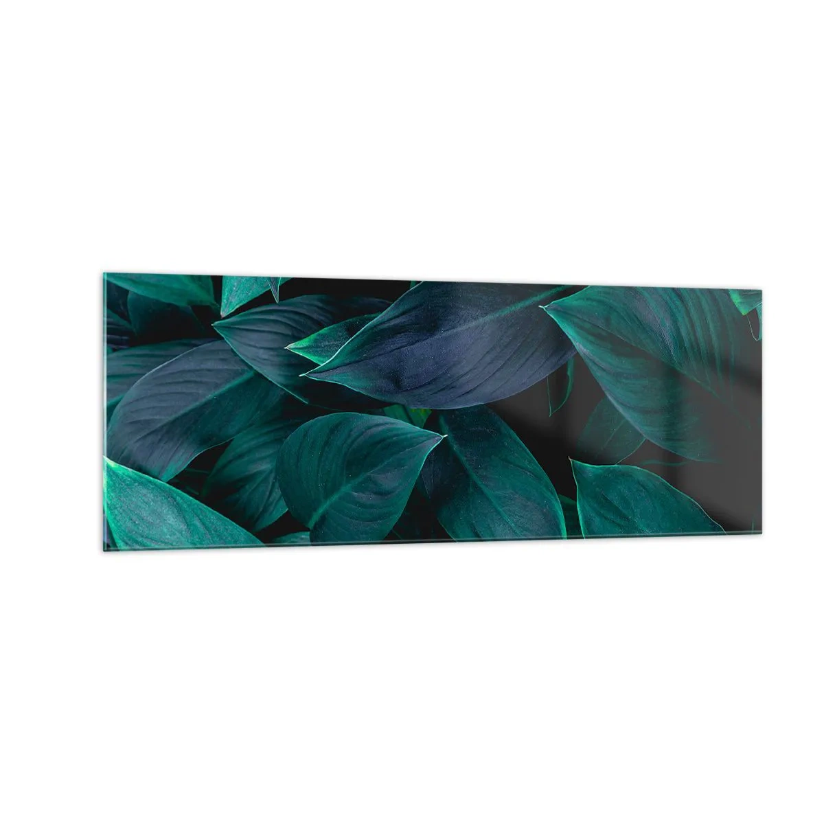 Obraz na skle - Zeleň sama o sobě - 140x50 cm
