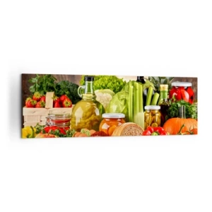 Obraz na plátně - Uzené, pečené, marinované - 160x50 cm