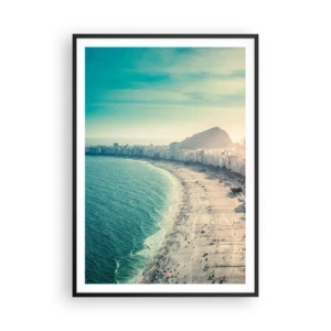 Plakát v černém rámu - Věčná dovolená v Riu - 70x100 cm