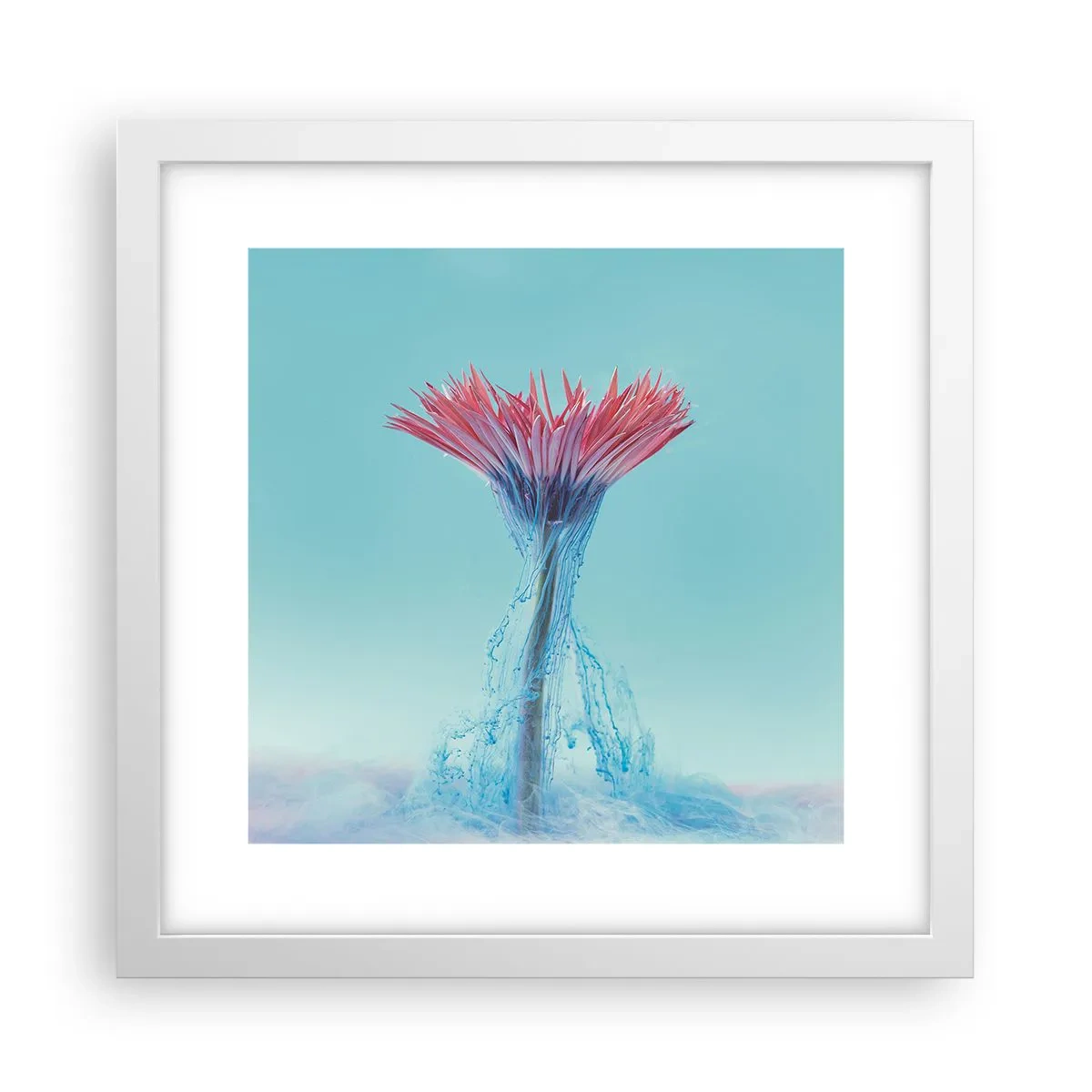 Plakát v bílém rámu - V osvěžujícím objetí - 30x30 cm