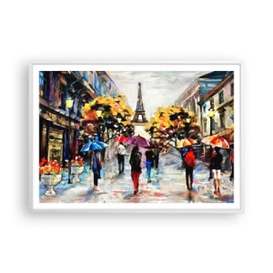 Plakát v bílém rámu - Na podzim zvlášť krásný - 100x70 cm