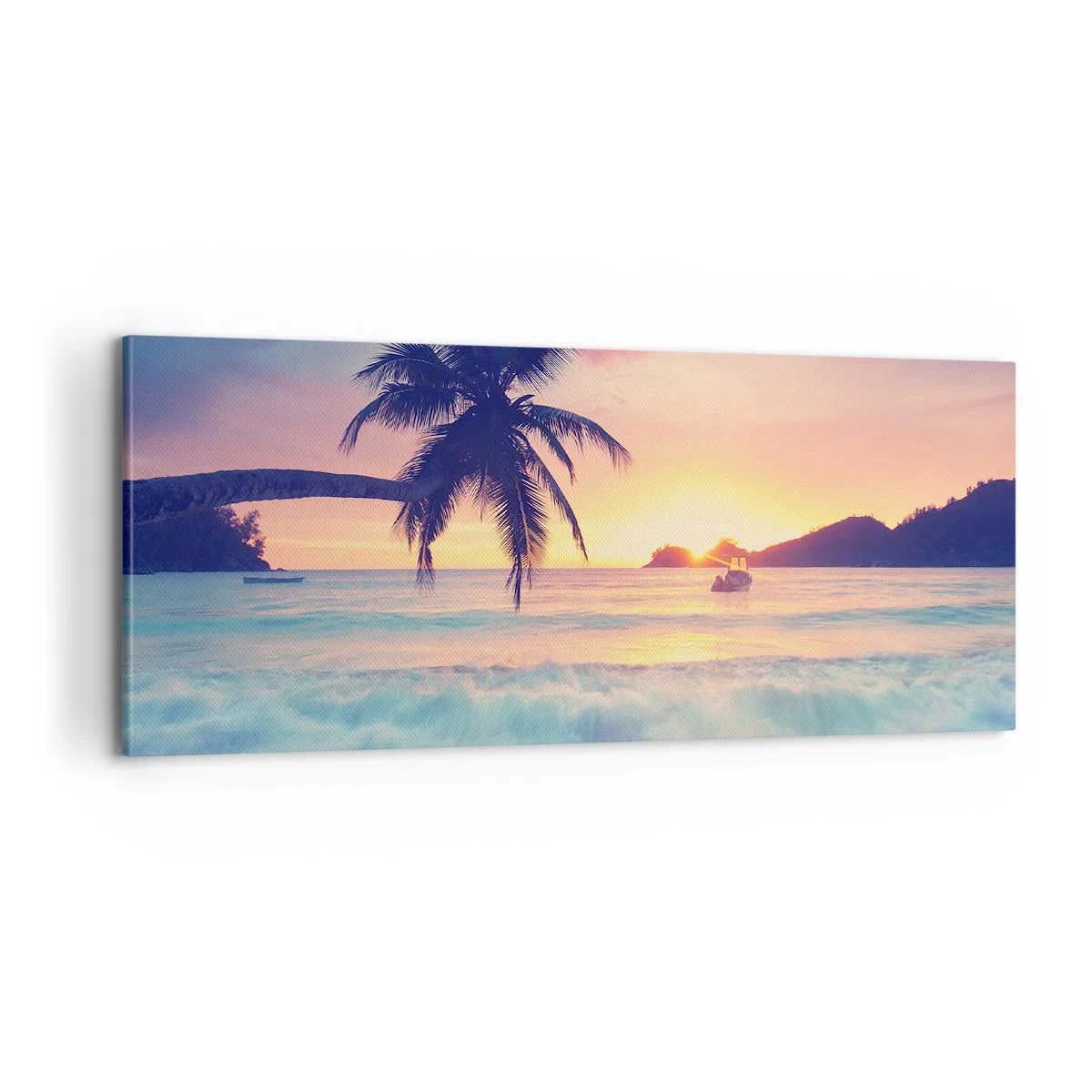 Obraz na plátně - Večer v zátoce - 100x40 cm