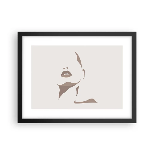 Plakát v černém rámu - Stvořená ze světla a stínu - 40x30 cm