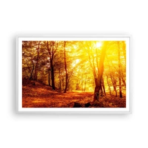 Plakát v bílém rámu - Ke zlaté mýtině - 91x61 cm