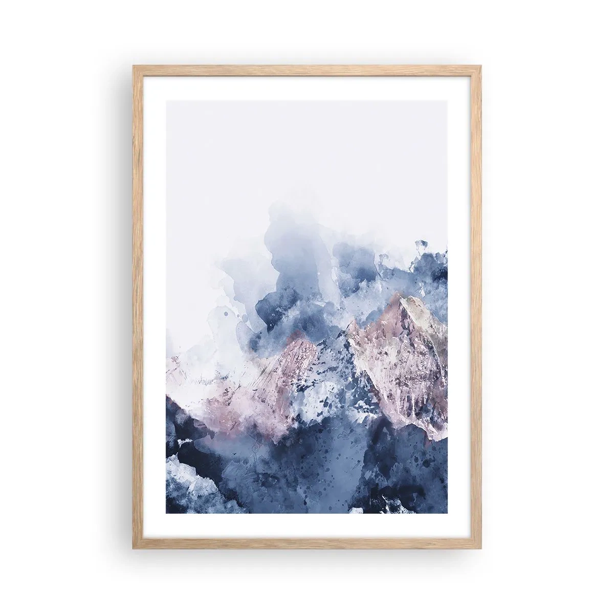 Plakát v rámu světlý dub - To jsou vrcholy! - 50x70 cm