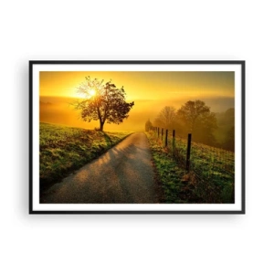 Plakát v černém rámu - Medové odpoledne - 100x70 cm