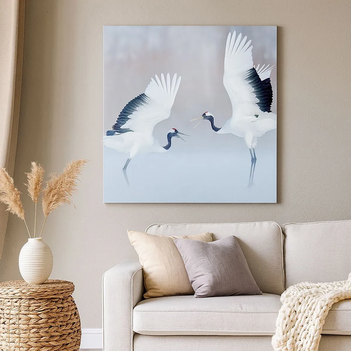 Obraz na plátně - Tanec v mlze - 30x30 cm