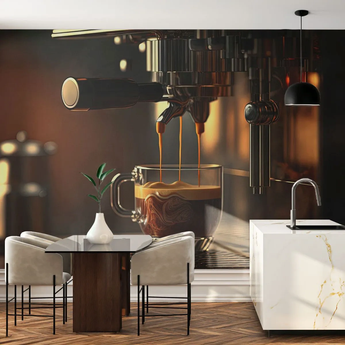 Fototapeta Standard Eco - Smyslná směs - Káva, Kávovar, Gastronomie - 200x140 cm