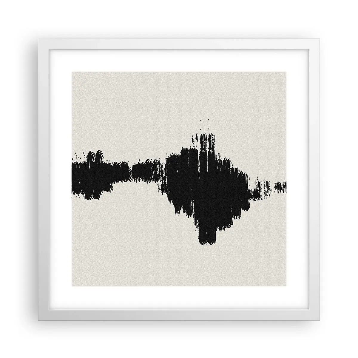 Plakát v bílém rámu - Vibrace představivosti - 40x40 cm