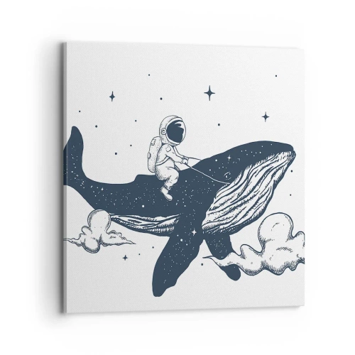 Obraz na plátně - Vesmírné dobrodružství - 70x70 cm