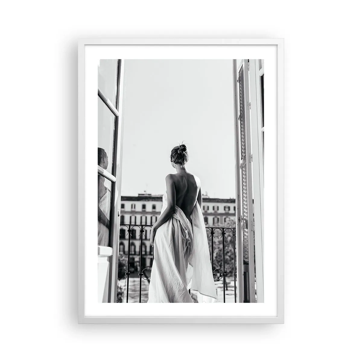 Plakát v bílém rámu - Probuzení smyslů - 50x70 cm