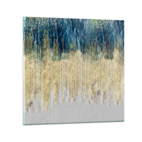 Obraz na skle - Zlacená hranice - 60x60 cm