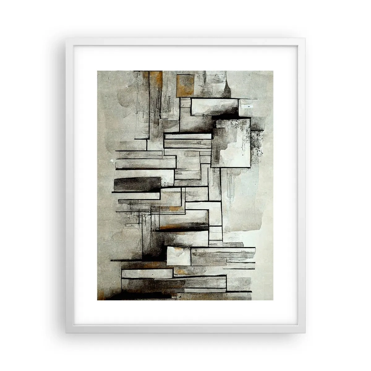 Plakát v bílém rámu - Síla jednoduchosti - 40x50 cm