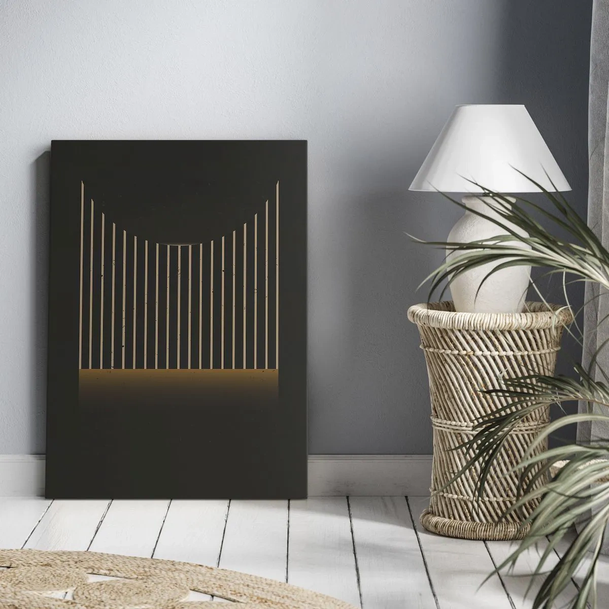 Obraz na plátně - Prozkoumat temnotu - 55x100 cm