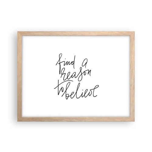 Plakát v rámu světlý dub - Je to možné - 40x30 cm