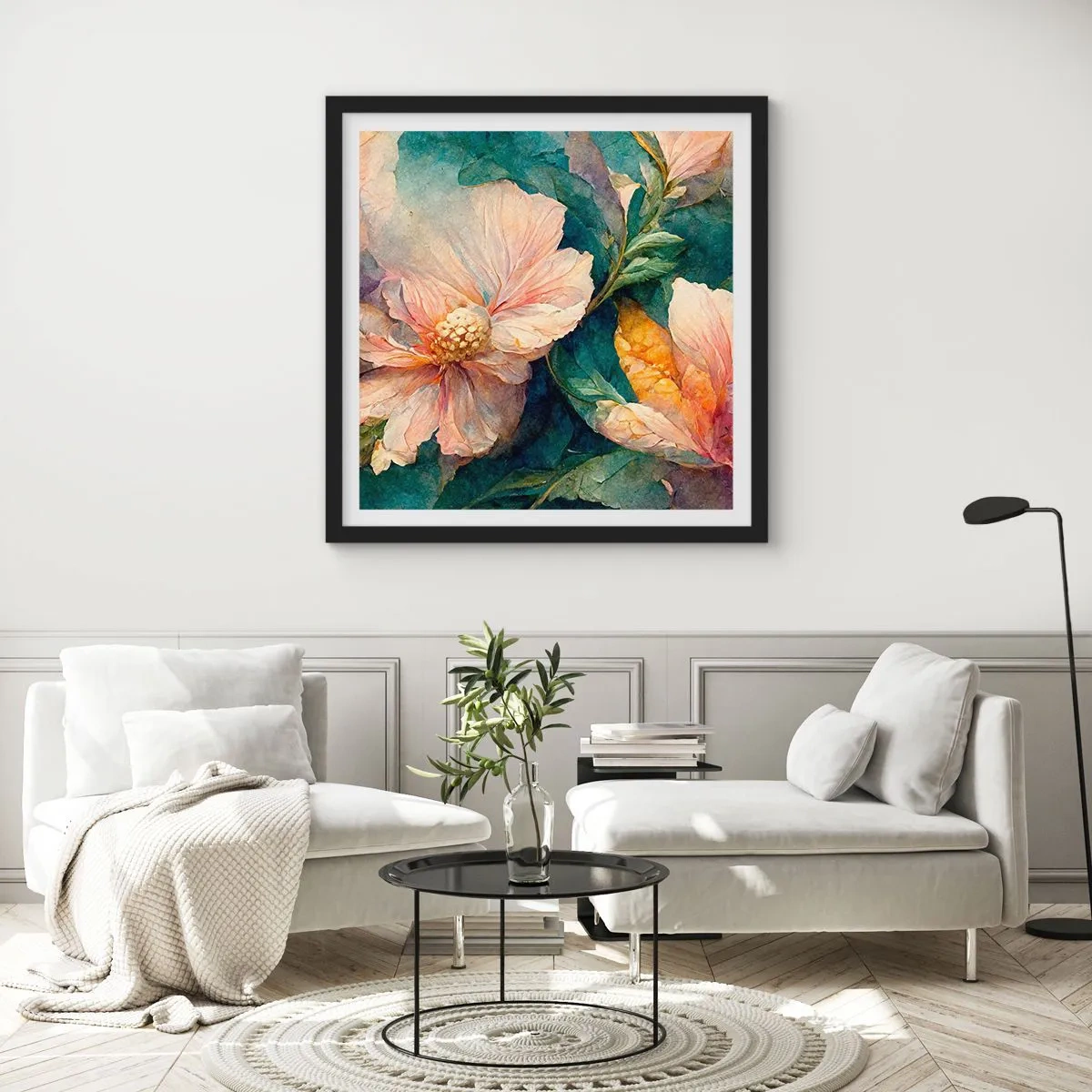 Plakát v černém rámu - Čirá subtilnost - 50x50 cm