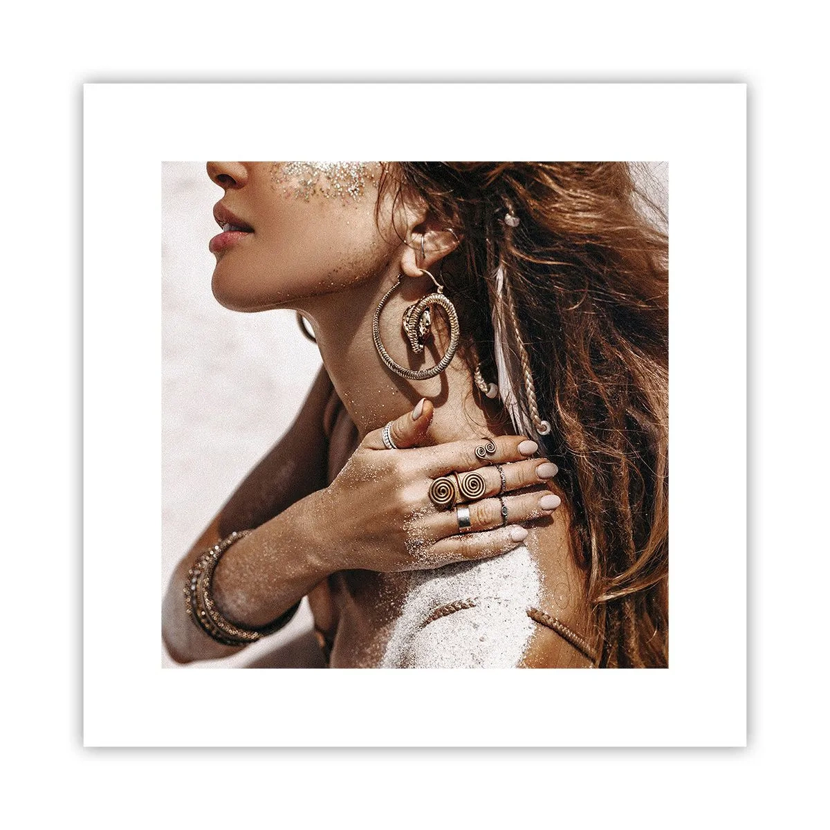 Plakát - Královna divoké pláže - 30x30 cm