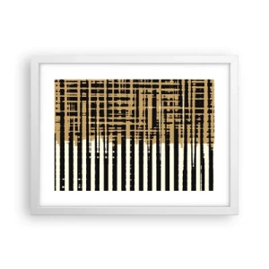 Plakát v bílém rámu - Architektonická abstrakce - 40x30 cm