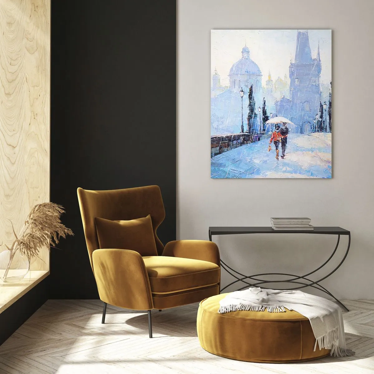 Obraz na skle - Nás musel okouzlit déšť - 50x70 cm