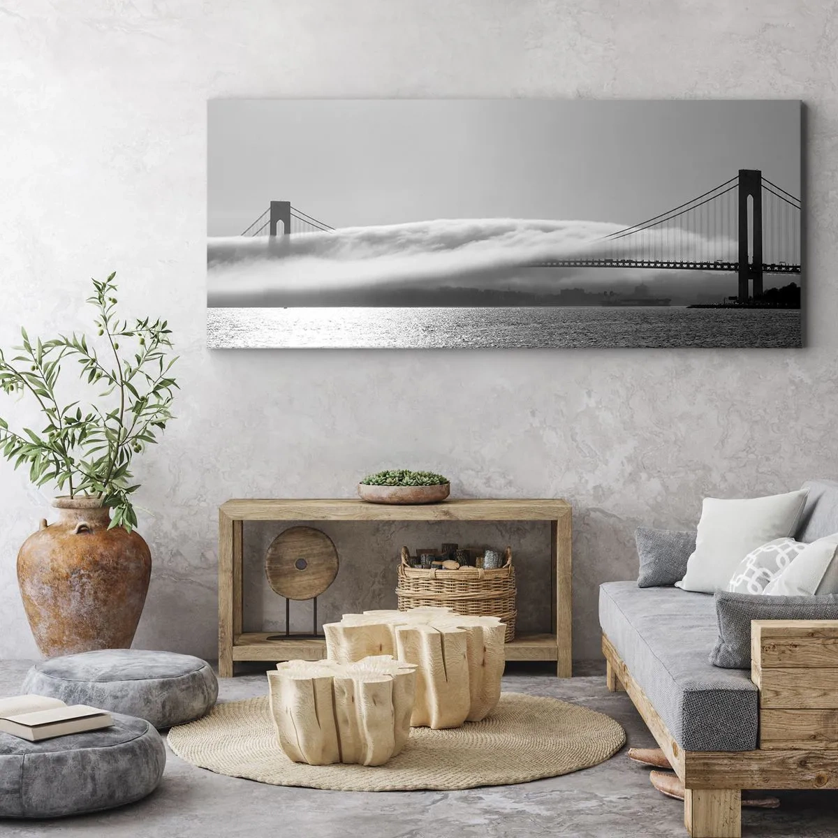Obraz na plátně - Proplout Zlatou bránou - 140x50 cm