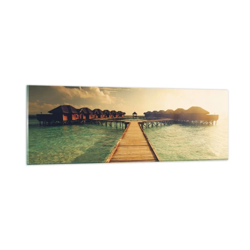 Obraz na skle - Vřelé pozvání - 90x30 cm