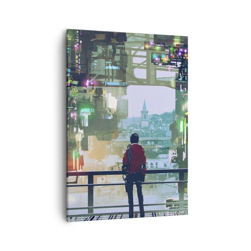 Obraz na plátně - Dva světy - 50x70 cm