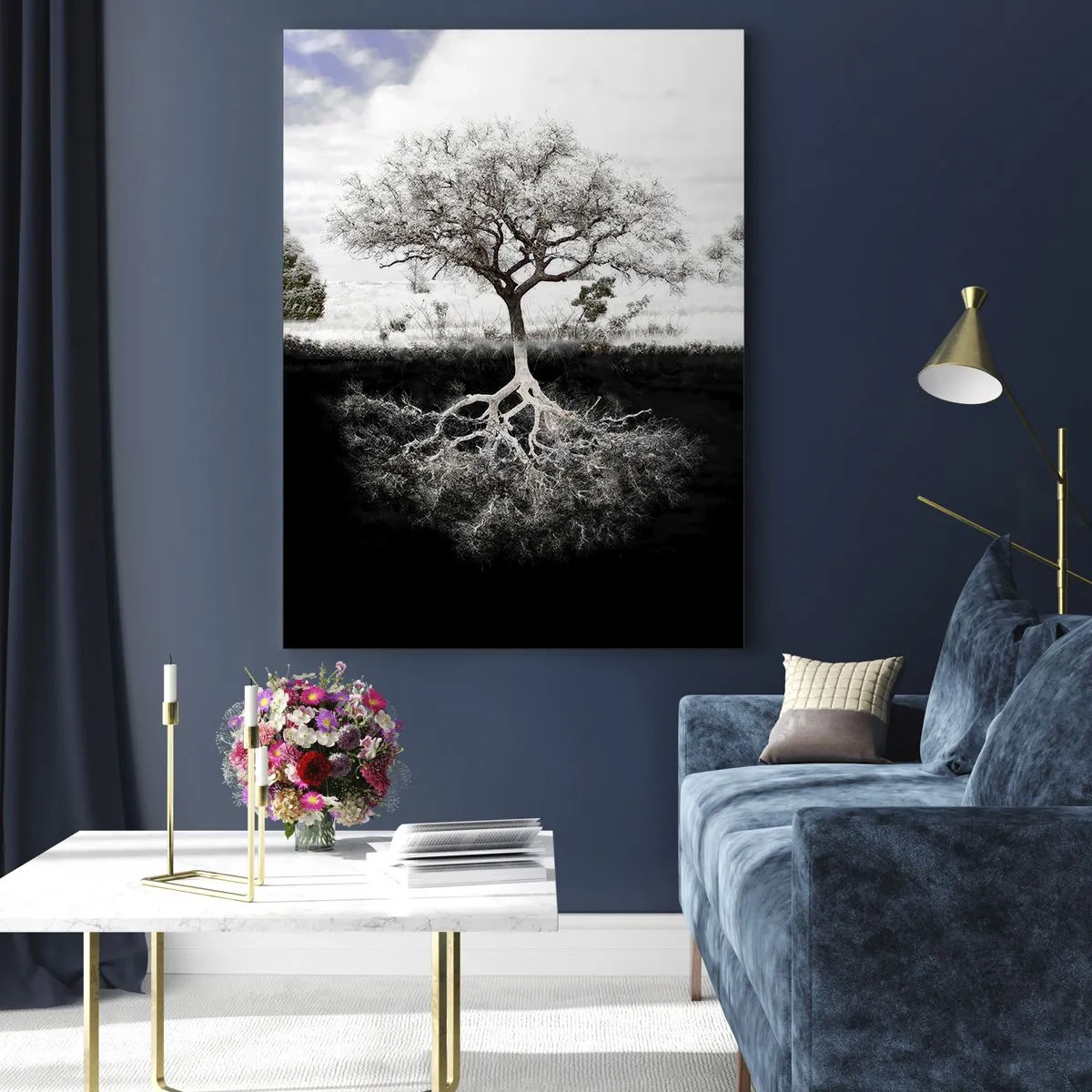 Obraz na skle - Objevení podstaty světa - 70x100 cm