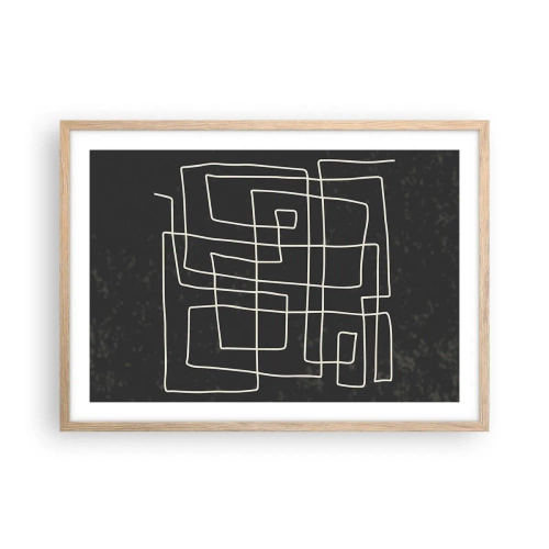 Plakát v rámu světlý dub - Není to tak jednoduché - 70x50 cm