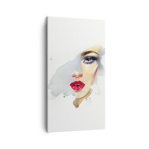 Obraz na plátně - Odraz v kapce vody - 45x80 cm