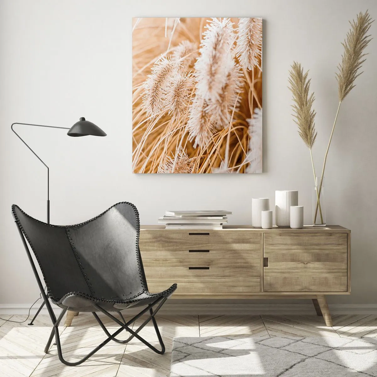 Obraz na skle - Zlaté šustění travin - 50x70 cm