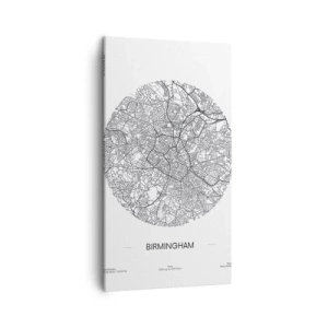 Obraz na plátně - Anatomie Birminghamu - 45x80 cm