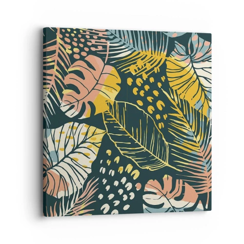 Obraz na plátně - Listová fantazie - 30x30 cm