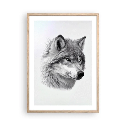 Plakát v rámu světlý dub - Alfa – bezpochybně - 50x70 cm
