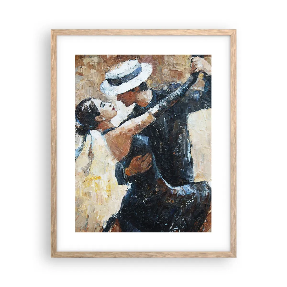 Plakát v rámu světlý dub - A la Rudolf Valentino - 40x50 cm