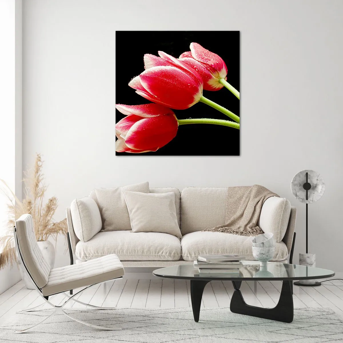 Obraz na skle - Slib čisté lásky - 50x50 cm