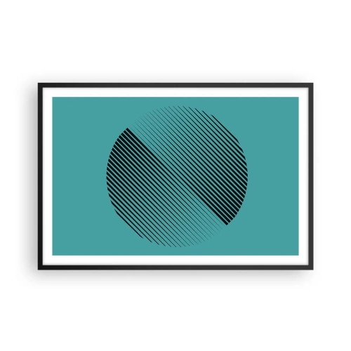 Plakát v černém rámu - Kruh – geometrická variace - 91x61 cm